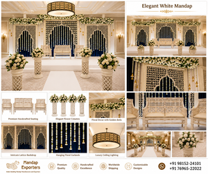 Classic Moroccan Style Laser Panels for Walima Night Stage Setup Modern Indian Jali Cut Work <b>Frames</b> for Stage Decoration - Product Image 6