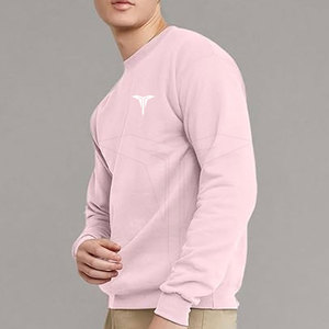 Nouveau design 2026 – Sweat-shirt homme en molleton 100 % coton, coupe classique, col rond, couleur unie, écoresponsable, style streetwear - Product Image 5