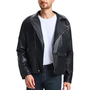 Chaqueta de Motocicleta de Cuero Genuino, Estilo Urbano, Cuello Alto, Impermeable, Resistente al Viento, con Logotipo Personalizado en la Parte Delantera - Product Image 3