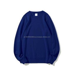 Sweat-shirt unisexe à col rond en molleton français, 80 % coton, 20 % polyester, fabrication économique, logo personnalisé, pull à capuche pour homme - Product Image 5