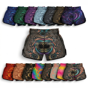 Shorts de sport personnalisés pour la boxe, le MMA, le kickboxing, la gym, la Muay Thai, avec couleur et taille sur mesure, design imprimé personnalisé pour hommes. - Product Image 1
