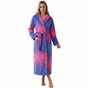Bata de Baño Moderna y Lujosa para Mujer, 100% Algodón, Primavera/Verano, Elegante, con Logotipo Frontal, Forro Cómodo, Estilo Elegante, Ropa de Casa de Calidad - Product Image 1