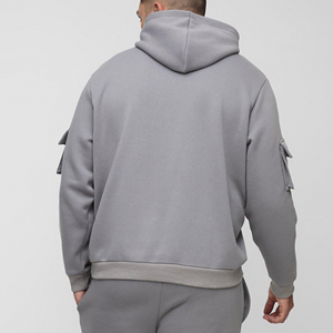 Sudadera con capucha extragrande OEM al por mayor, estilo casual con hombros caídos, sudadera con capucha para hombre, sudadera con capucha de forro polar con estampado de burbujas personalizado - Product Image 6