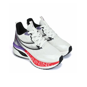 Zapatillas Deportivas Blancas y Moradas para Hombre, Calzado Atlético Ligero, Transpirable, con Suela Acolchada - Product Image 1