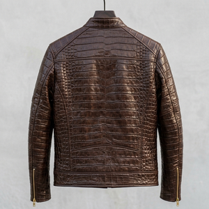 เสื้อแจ็คเก็ตหนังผู้ชาย ดีไซน์แฟชั่นใหม่ล่าสุด คุณภาพพรีเมียม - Product Image 2