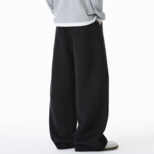 ODM Services High Quality Lightweight Casual <b>Men</b> <b>Baggy</b> <b>Trousers</b> 100% Cotton Breathable Eco-Friendly Custom Design for Adult - Product Image 2