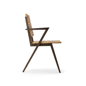 Sillón Moderno de Ratán con Estructura de Madera, Asiento y Respaldo Tejidos a Mano, Silla de Comedor, Proveedor de Muebles para Cafés y Resorts - Product Image 3