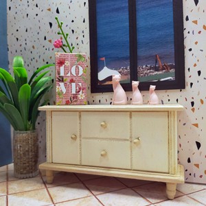 Aparador de Madera en Miniatura 1:12, Muebles para Casa de Muñecas, Cómoda para Decoración de Casa de Muñecas, Regalo - Product Image 3