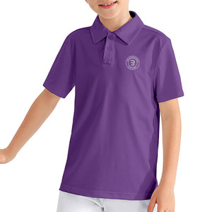 Chemises Polo de Golf de Haute Qualité pour Jeunes Garçons, Hauts de Sport à Col Flexible, Vêtements de Golf Junior, Respirants, Manches Courtes, Performance - Product Image 1
