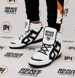 Zapatos de Boxeo de Alta Calidad, No Boxing No Life, Color Rojo y Blanco, para Entrenamiento de Boxeo - Product Image 2