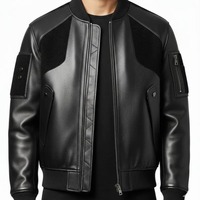 Vente directe usine – Blouson bomber unisexe en similicuir tissé enduit, style streetwear hiver, à capuche, fermeture éclair, col montant