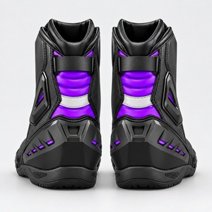 Bottes courtes de moto avancées, construction ergonomique, soutien renforcé de la cheville et semelle durable pour le tourisme - Product Image 4