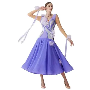 B-2158 новое платье для бальных танцев стандарт Латиноамериканский танец платье высокого качества платье для занятий бальными танцами для детей