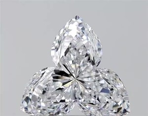 Diamant de laboratoire unique taille trillion, couleur D-F, excellente finition, clarté CVD VVS-VS, pour la création de bijoux féminins - Product Image 1