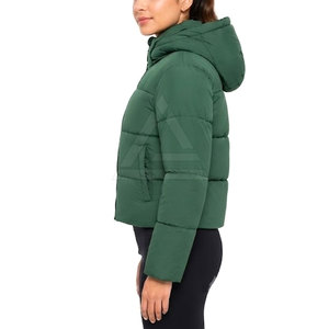 Modern <b>Women</b> Cropped Puffer <b>Jacket</b> With Adjustable Details <b>Lightweight</b> Outerwear For Winter Fashion And Urban Lifestyle - Product Image 6
