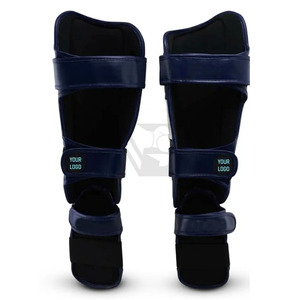 Wholesale MMA Shin Instep <b>Foam</b> Elastic Cloth <b>Pad</b> Support Boxing Leg Guards Foot Protective Gear Kickboxing Shin Guards - Product Image 5