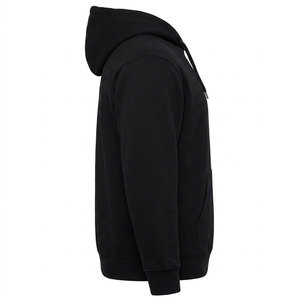 Sweat à capuche noir léger en polyester à manches longues pour homme, haut de sport respirant à séchage rapide pour l'entraînement et la course à pied - Product Image 3