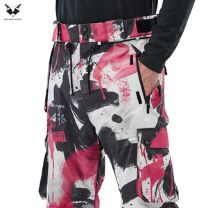 Créez Votre Propre Vêtement de Sport d'Hiver Haute Performance pour l'Extérieur : Pantalon de Ski Imperméable en Polyester avec Imprimé Graphique Streetwear - Product Image 5