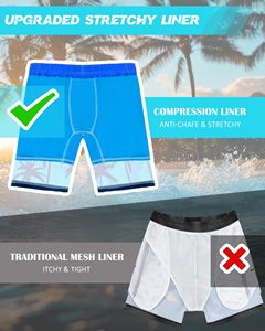 Shorts de bain pour garçons, séchage rapide, couleur unie, vêtements de plage minimalistes, shorts légers d'été, OEM - Product Image 5