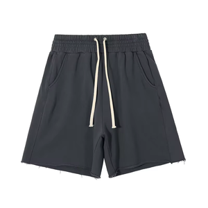 Fournisseur en gros de shorts en coton premium French Terry, shorts décontractés, broderie de logo personnalisé OEM, marque privée, vêtements streetwear - Product Image 2