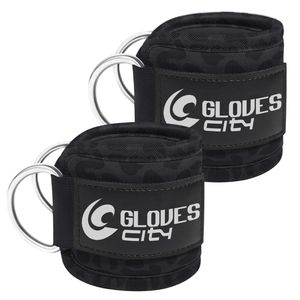 Guantes City de Alta Resistencia, Acolchados de Neopreno, con Anillo en D, Correas Ajustables para el Tobillo, Transpirables, Ligeros, Protección Profesional para Ejercicio - Product Image 3