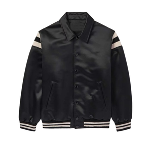 เสื้อแจ็คเก็ตเบสบอลแบบ Letterman สำหรับผู้ชาย ไซส์ใหญ่ ระบายอากาศได้ดี ผลิตจากโพลีเอสเตอร์ 100%  แบบกำหนดเองได้  สำหรับโรงเรียนมัธยมปลาย/วิทยาลัย - Product Image 1