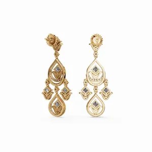 Pendientes Colgantes Regal Diamond con 262 Piezas de Diamantes, Pendientes Colgantes Redondos y con Corte Princesa para Mujer - Product Image 4