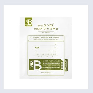 แผ่นมาส์กหน้า Daycell Deycell Dr Vita Mask Pack B 25 กรัม 10 แผ่น สีชมพู แผ่นมาส์กหน้า แผ่นมาส์กหน้าเกาหลี - Product Image 6