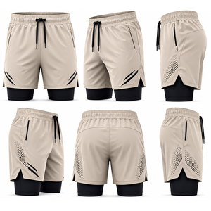 Shorts de bain d'été pour hommes, imperméables, à séchage rapide, légers, avec poches, pour la plage et le surf, personnalisables en usine - Product Image 6
