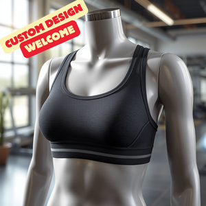 <b>Compression</b> Seamless Nylon Spandex Sports Bra Activewear Fitness <b>Top</b> with OEM ODM Customization - Product Image 3