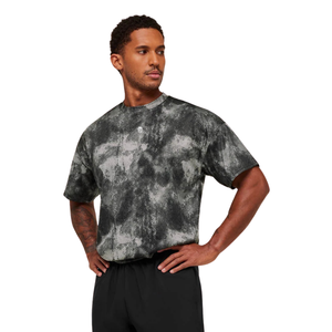 T-shirt de sport ample et respirant pour homme, idéal pour l'entraînement et la performance athlétique, gris fumé - Product Image 4