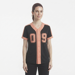 Camiseta de Béisbol y Sóftbol para Mujer, Camiseta de Béisbol Sublimada, Jersey Ligero de Entrenamiento para Mujer - Product Image 1