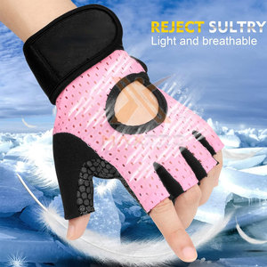 Service personnalisé OEM, gants de fitness en cuir de haute qualité, légers, avec sangle de poignet réglable, antidérapants, unisexes - Product Image 3
