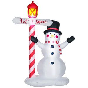 Muñeco de Nieve Inflable Navideño para Decoración de Jardín en la Temporada Festiva - Product Image 1