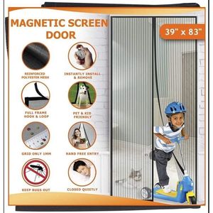 Zanzariera a rete a rete per porta resistente resistente con protezione contro gli insetti - Product Image 4