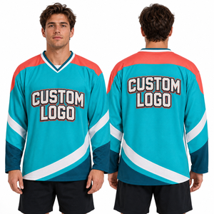Maillot de hockey sur glace durable, personnalisé, vente en gros, pour gardien de but et patineur, avec protections d'épaule et de coude, manchettes, panneaux de col, en tissu cousu sur mesure - Product Image 3