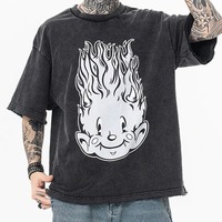 T-shirt pour homme avec impression de texte personnalisée, graphisme typographique, logo personnalisé, coton, manches courtes, coupe classique, décontracté pour l'été