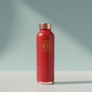 Elegante Botella de Agua de Cobre Puro Hecha a Mano de 950 ml |   Botellas Metálicas Ligeras y Herméticas, Libres de BPA, para Hidratación, Suministro para Exportación - Product Image 5