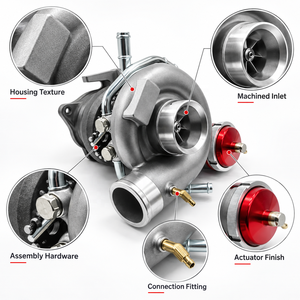 เทอร์โบ RY TURBO 56/49 ไฮบริด พร้อมหน้าแปลนสามเหลี่ยม  ลูกปืนแบบจอยร์นัลแบร์ริง  300-380 แรงม้า  เทอร์โบชาร์จเจอร์ประสิทธิภาพสูง - Product Image 2