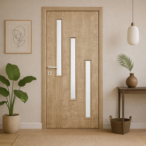 High Strength PVC Doors Waterproof Anti Termite Fire Resistant Stylish Interior Exterior Doors for Residential Commercial Use - Product Image 1