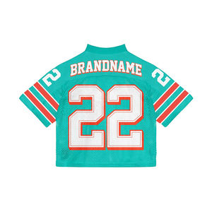 เสื้อฟุตบอลตาข่ายสีขาวดำสำหรับผู้ชายปี 2026 ขายส่ง เสื้อครอปทรงบ็อกซี่แบบสั่งทำพิเศษ - Product Image 3