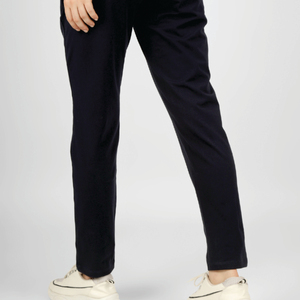 Pantalones Largos de Punto Negro para Mujer, Corte Recto, Logotipo Bordado, Cintura Alta con Cordón, Casuales, Transpirables, Ecológicos, Otoño - Product Image 3