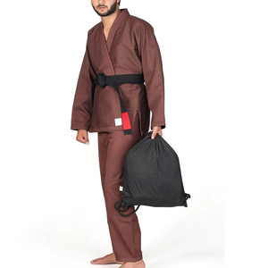 Kimono de Jiu Jitsu Brasileño Personalizado de Alta Calidad para Adultos Unisex, Color Marrón, Opción Frontal, Duradero, Transpirable y Ligero para Artes Marciales - Product Image 3
