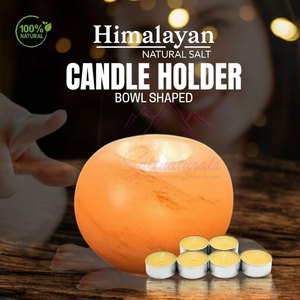 Lampe à sel porte-bougie de style unique, 100% pure de l'Himalaya, au meilleur prix - Product Image 4
