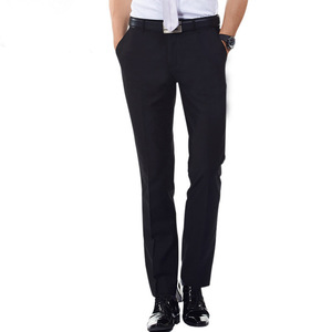 Pantalones Casuales de Lona Rectos para Hombre RABUSH SPORTS, Cierre de Cremallera en la Cintura Media, Diseño Liso, Ajuste Cómodo, 100% Algodón - Product Image 2