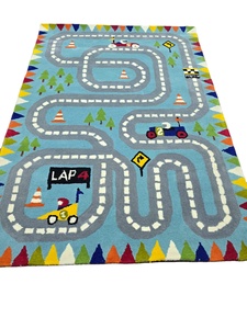 Tapis de haute touffeté 4x6 fait à la machine Super Design bleu tufté artisans indiens tufté disponible 8x10 9x12 10x14 12x15 - Product Image 2