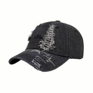 Gorra de Béisbol sin Visera de Mezclilla Desgastada de Alta Calidad al por Mayor, Unisex para Niños, 100% Algodón, Bordado 3D - Product Image 4