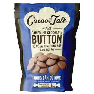 Chocolate Compuesto OEM/ODM, Venta Directa al por Mayor, Fabricación de Galletas HALAL, Chocolate con Leche en Botones, Cacao 1KG, Buen Precio - Product Image 1
