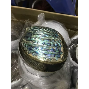 Handmade Abalone Shell Jewelry <b>Box</b> Polished Mother of Pearl <b>Gift</b> <b>Box</b> Seashell Organizer Vietnam Wholesale - Product Image 4