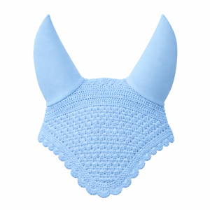 Gorro de ganchillo para caballo con protección auditiva, red para las orejas, gorro insonorizado para equitación, equipo ecuestre - Product Image 1